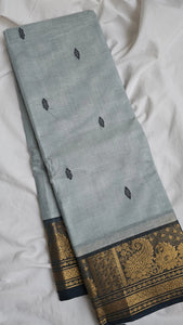 Blue Grey Kanchi Cotton