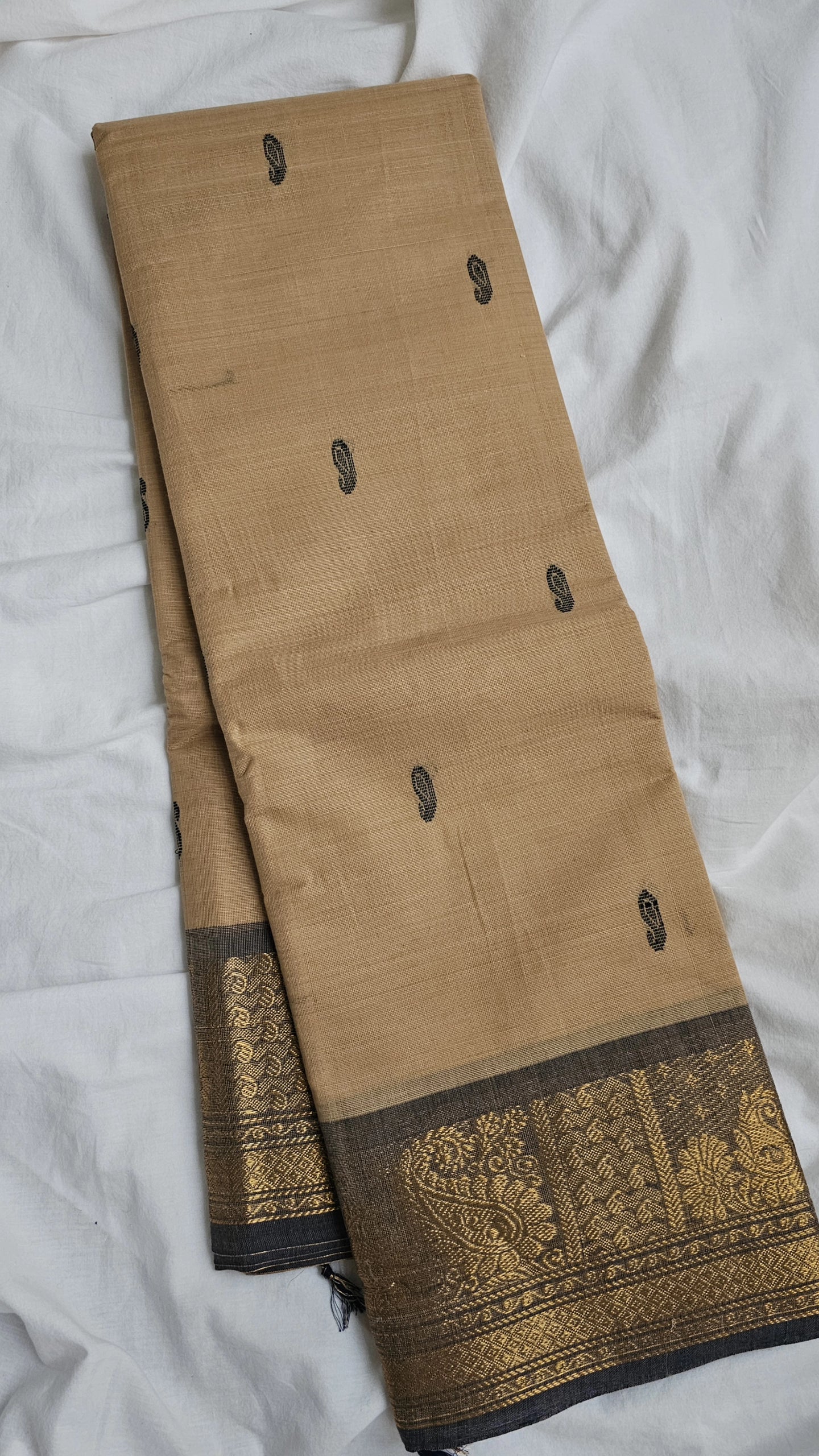 Beige Kanchi Cotton