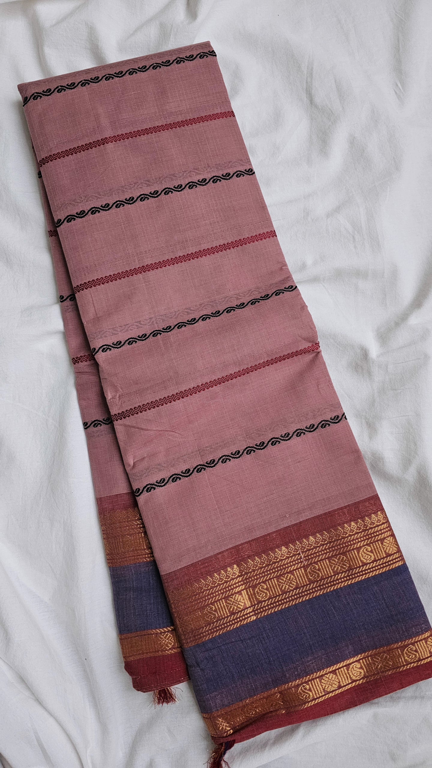 Mauve Kanchi Cotton