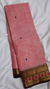 Light red Kanchi Cotton