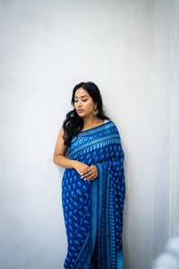 The Mediterranean Sea Saree