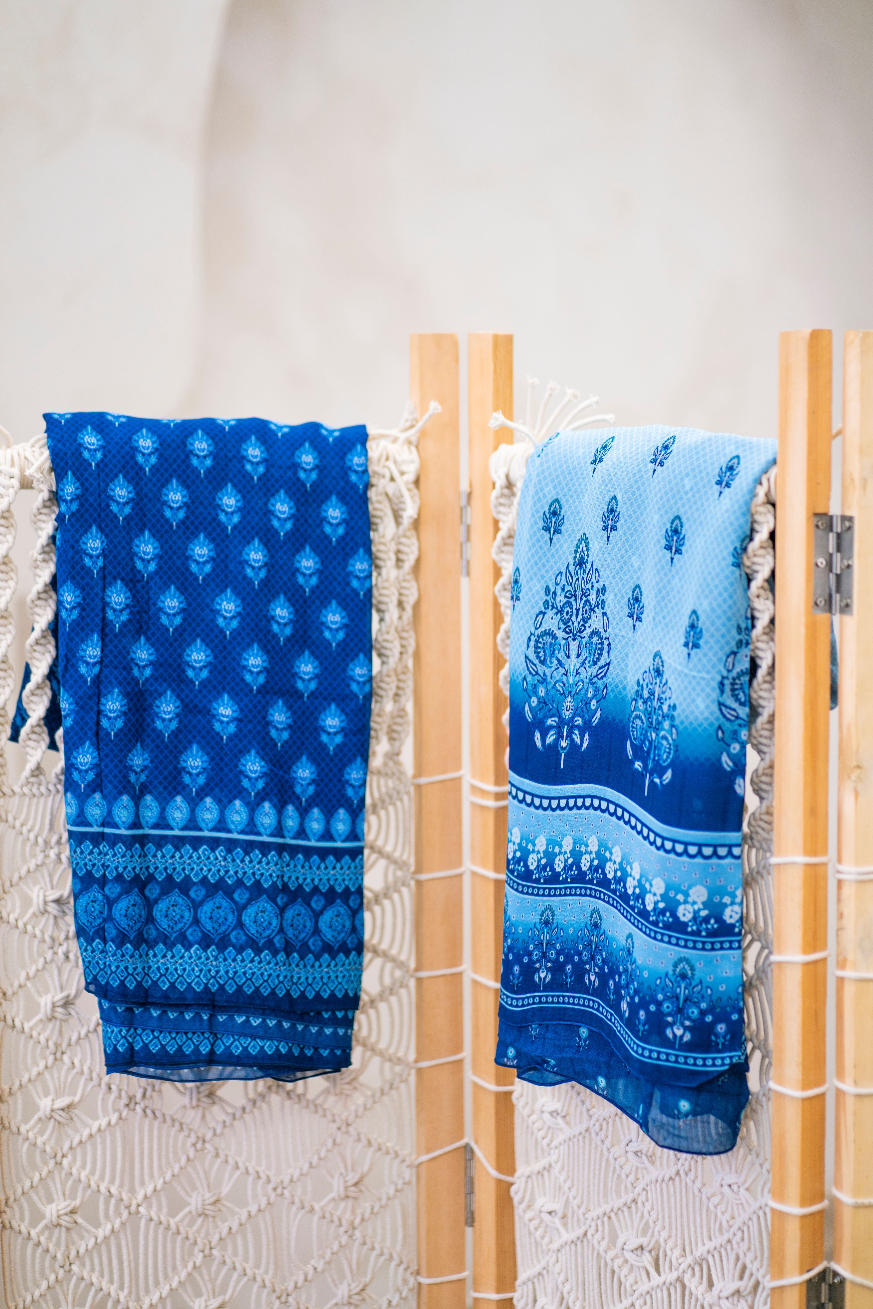 Santorini Georgette Saree