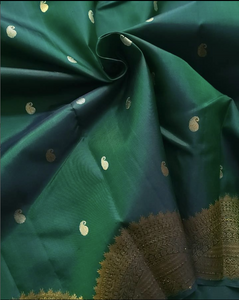 A deep green with scallop border!
